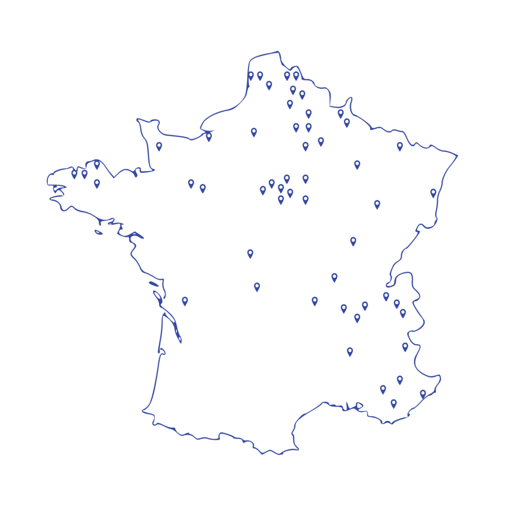 Carte de France Sofra-boutiques